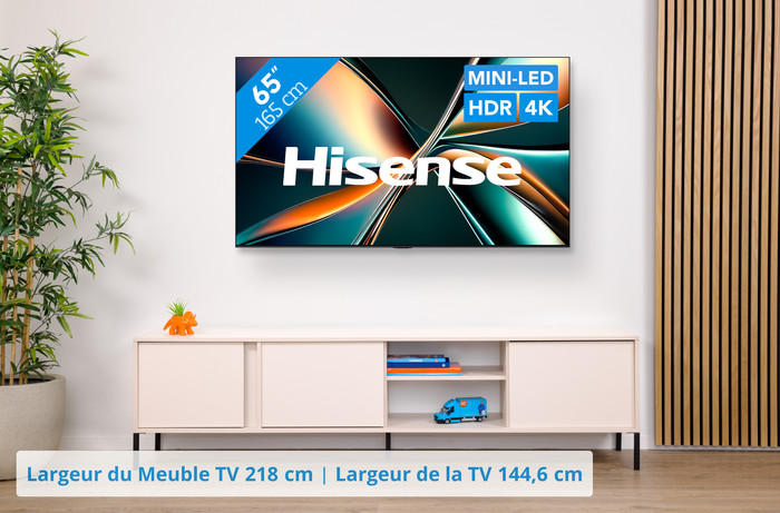Hisense 65" ULED Mini-LED U7Q (2025) visuel Coolblue 1