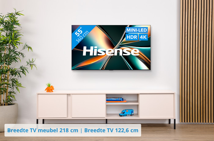 Hisense 55" ULED Mini-Led U7Q (2025) visual Coolblue 1