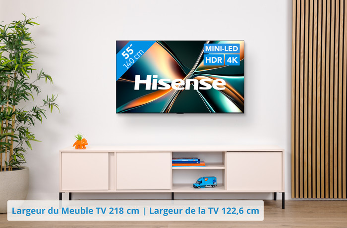 Hisense 55" ULED Mini-LED U7Q (2025) visuel Coolblue 1