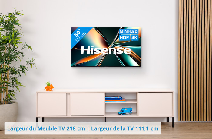 Hisense 50" ULED Mini-LED U7Q (2025) visuel Coolblue 1