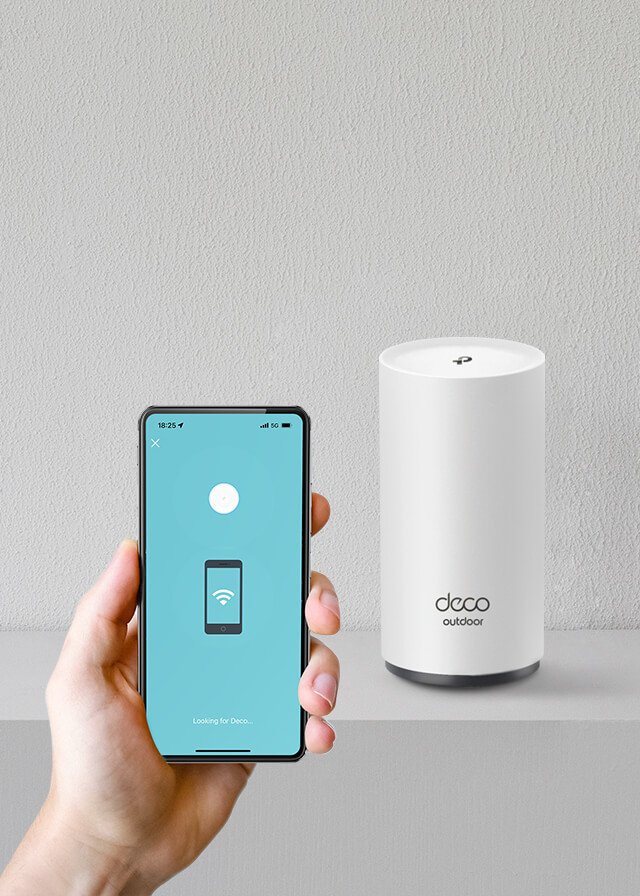 TP-Link Deco X50 3-pack + Deco X50 Outdoor product in use
