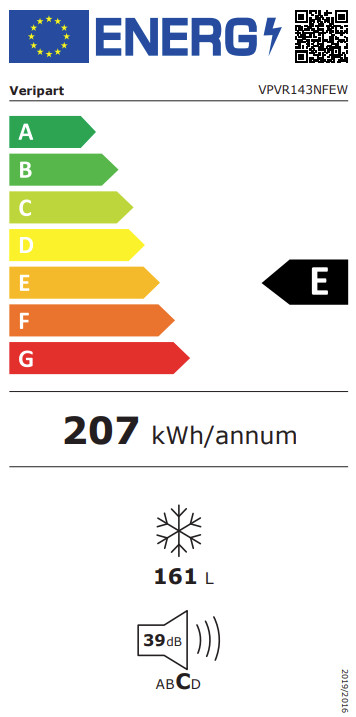 Veripart VPVR143NFEW energy label