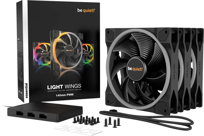 be quiet! Light Wings PWM 140x140x25 - Triple Fan Kit accessoire