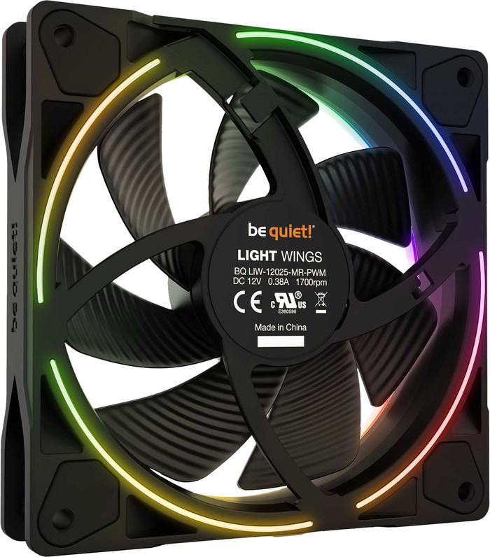 be quiet! Light Wings PWM 120x120x25 - Triple Fan Kit front