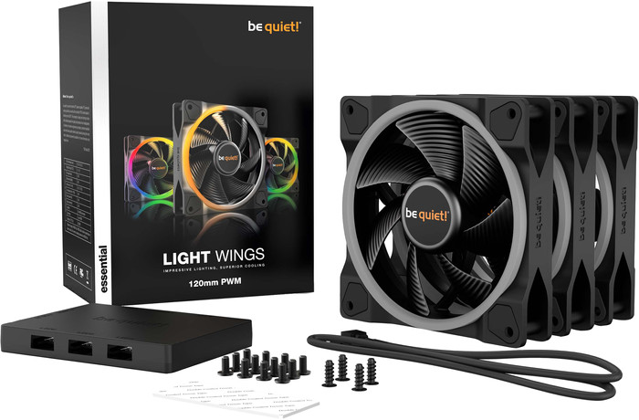 be quiet! Light Wings PWM 120x120x25 - Triple Fan Kit accessory