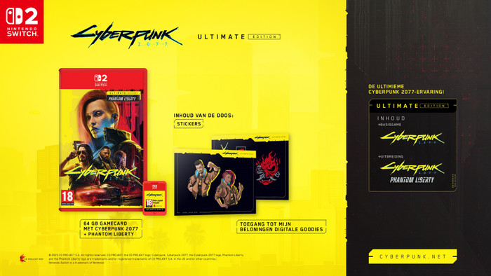 Cyberpunk 2077: Ultimate Edition Nintendo Switch 2 visual leverancier