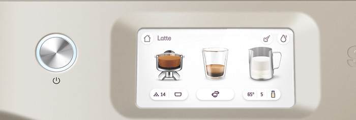 Sage Barista Touch Impress Cold Almond Nougat détail