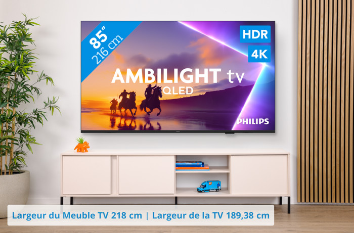 Philips Ambilight 85" PUS8500 QLED 4K (2025) visuel Coolblue 1