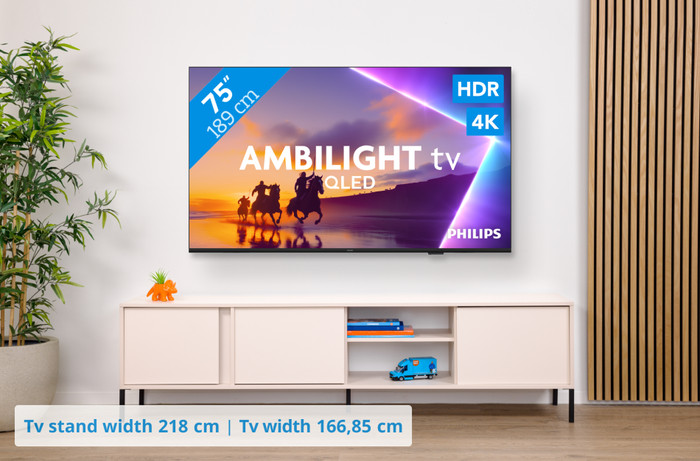 Philips Ambilight 75 inches PUS8500 QLED 4K (2025) visual Coolblue 1