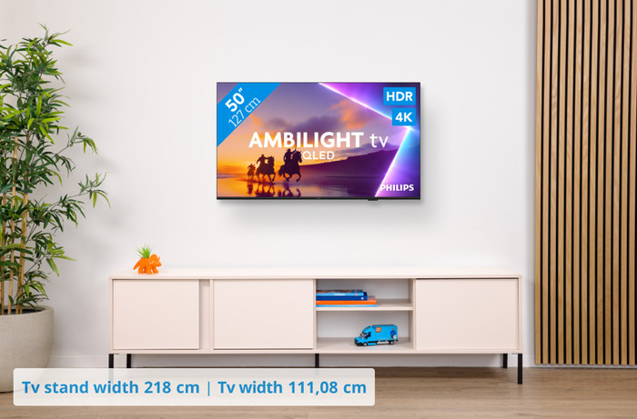 Philips Ambilight 50 inches PUS8500 QLED 4K (2025) + Philips TAB6100 visual Coolblue 1