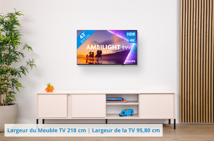 Philips Ambilight 43'' PUS8500 QLED 4K (2025) + Philips TAB5309 visuel Coolblue 1