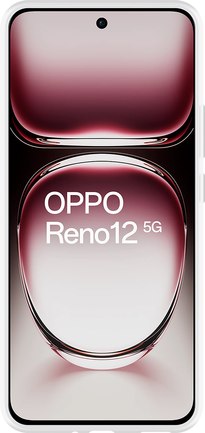 Just in Case Soft Design Oppo Reno12 Soft Back Cover Transparant voorkant