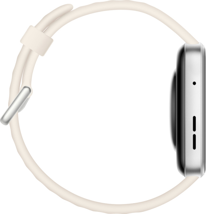 Huawei Watch Fit 4 Argent/Blanc côté gauche