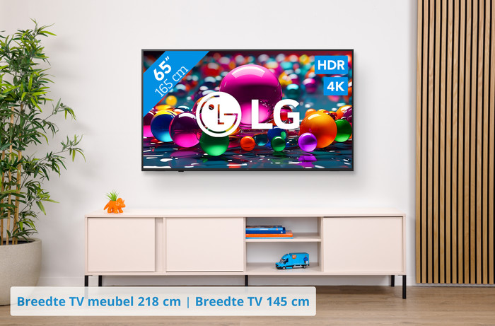 LG 65" 4K Smart UA75 + LG DS77TY visual Coolblue 1