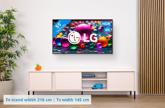 LG 55 inches Smart UA75 4K (2025) + LG DS40T visual Coolblue 1