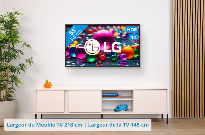 LG 55" 4K Smart UA75 + LG DS77TY visuel Coolblue 1