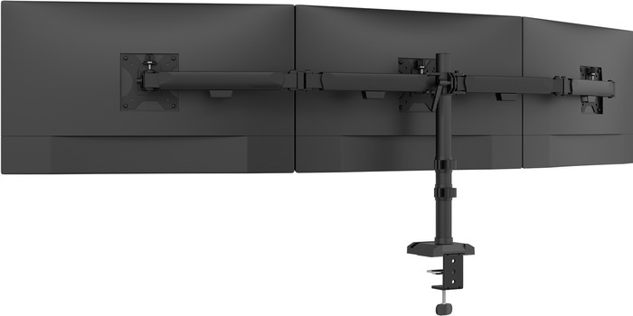 Neomounts NERO DS60-600BL3 Monitorarm Zwart achterkant