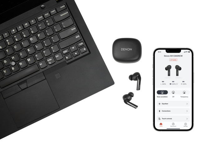 Denon AH-C840NCW Zwart detail