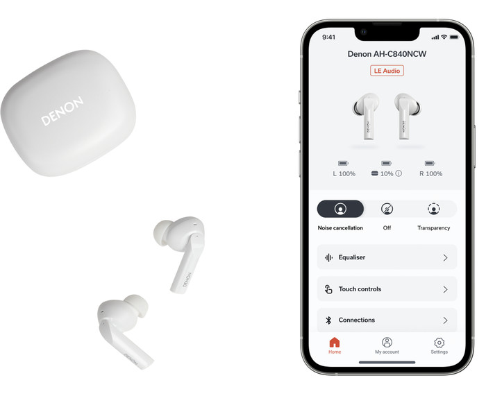 Denon AH-C840NCW Wit product in gebruik