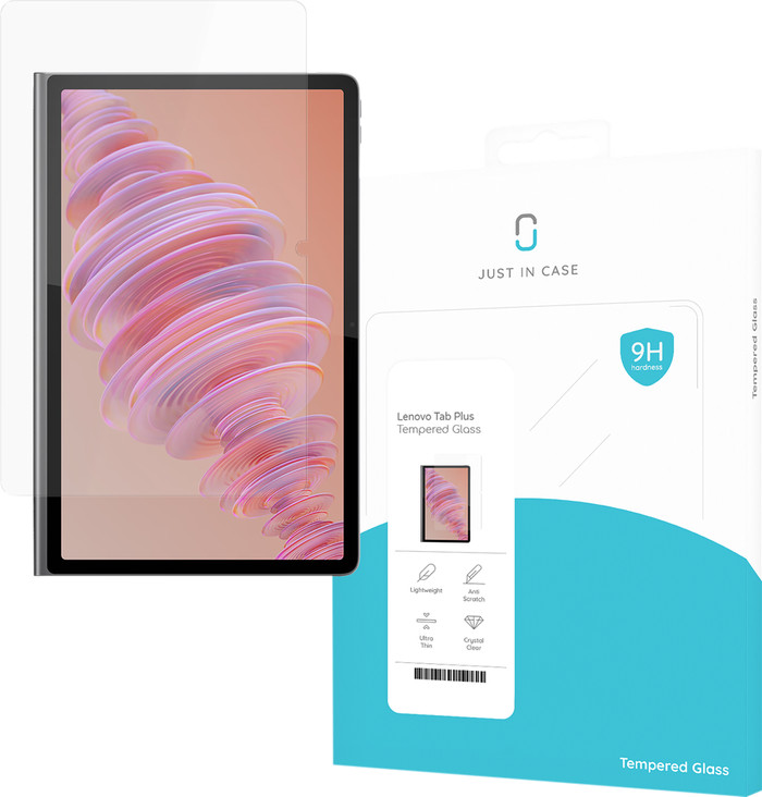 Just in Case Lenovo Tab Plus Screen Protector Glass packaging