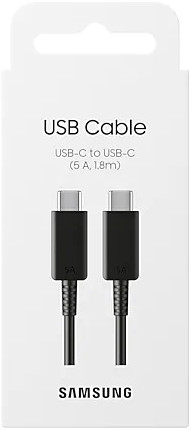 Samsung USB-C to USB-C Cable 45W 1.8m Plastic Black packaging