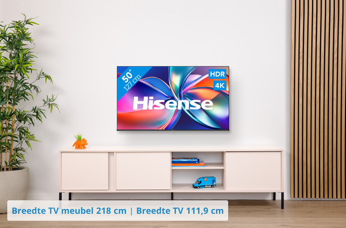 Hisense 50" QLED E7Q (2025) visual Coolblue 1
