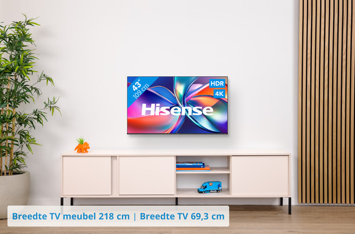 Hisense 43" QLED E7Q (2025) visual Coolblue 1