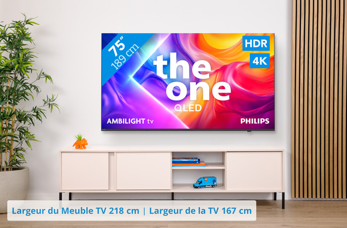 Philips Ambilight 75'' PUS9000 QLED 4K (2025) + Philips TAB8200 visuel Coolblue 1