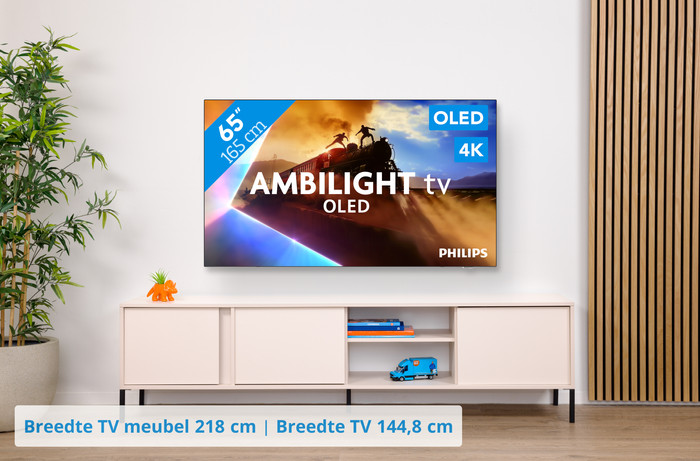 Philips Ambilight 65'' OLED760 4K (2025) + JBL Bar 300 M2 Zwart visual Coolblue 1