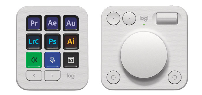 Logitech MX Creative Console White front