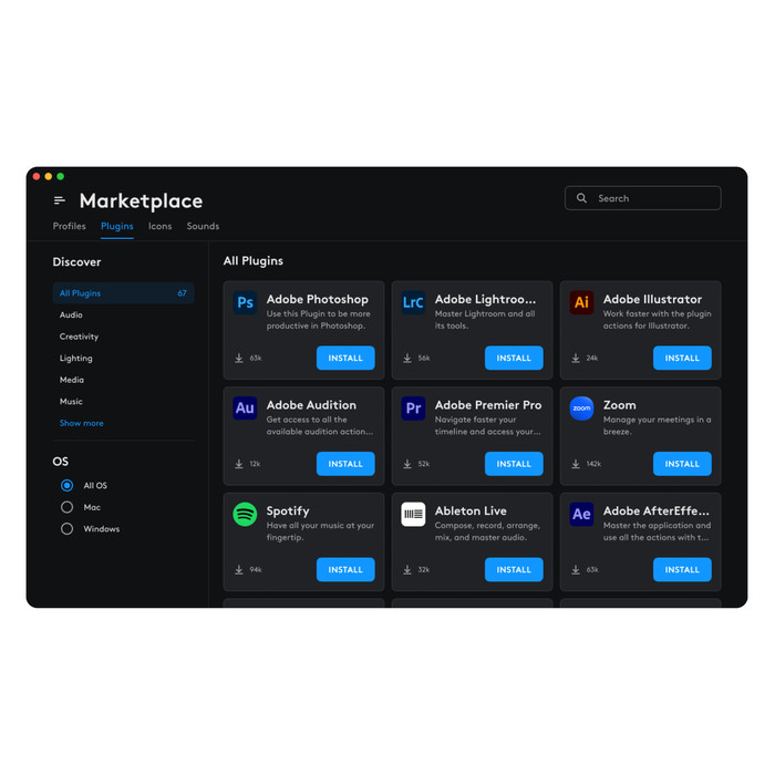Logitech MX Creative Console Black visual supplier
