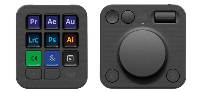 Logitech MX Creative Console Black top