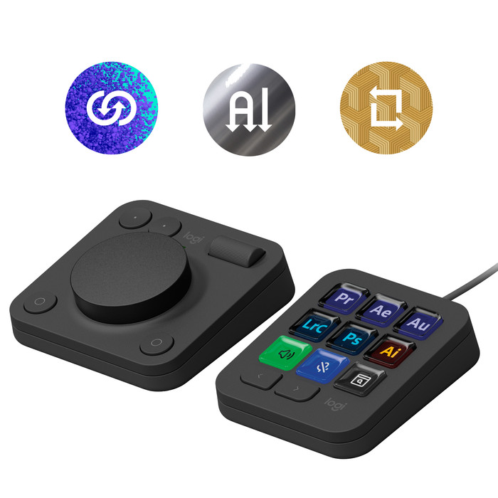 Logitech MX Creative Console Black right side