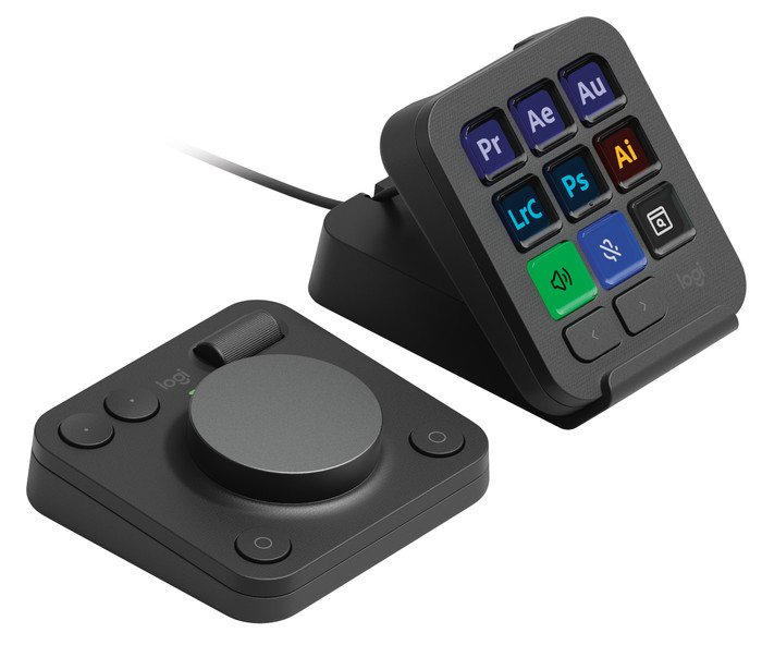 Logitech MX Creative Console Black left side