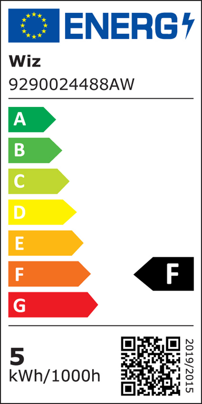 WiZ Ampoule Bougie - Éclairage Coloré et Blanc - Mat - E14 - Lot de 2 classe énergétique