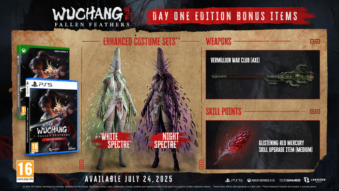 Wuchang: Fallen Feathers Day One Edition PS5 visuel fournisseur
