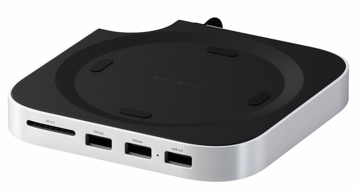 Satechi USB-C Mac mini M4 Stand & Hub with SSD Slot front