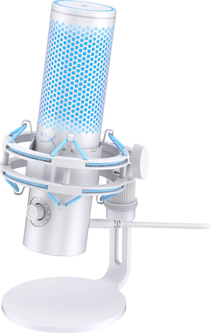 HyperX QuadCast 2 USB microfoon Frost rechterkant