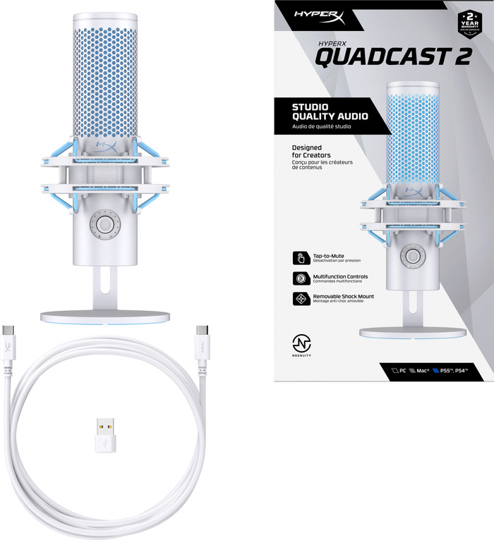 HyperX QuadCast 2 USB microfoon Frost accessoire