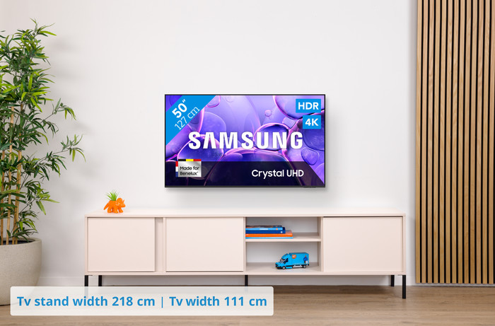 Samsung 50 inches Crystal UHD U8070F (2025) + Samsung HW-B750F Black visual Coolblue 1