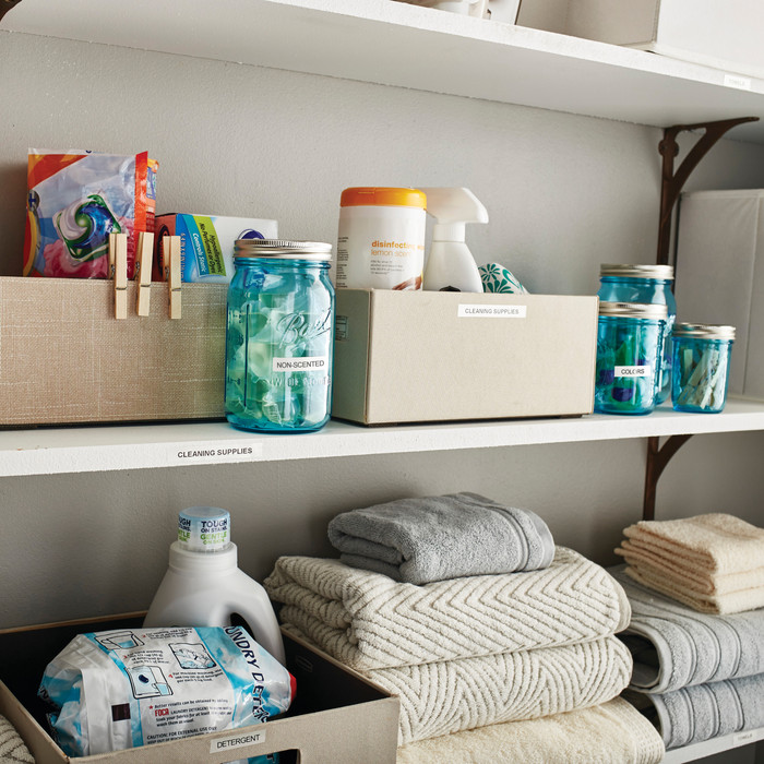 DYMO LetraTag 12mm x 4m Black White Labels 5-pack product in use