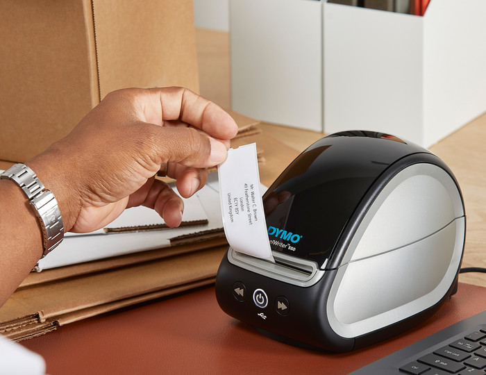 DYMO Removable Label 32x57mm 1000 Units product in use