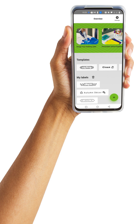 DYMO LetraTag 200B Bluetooth Label Printer + Tape product in use