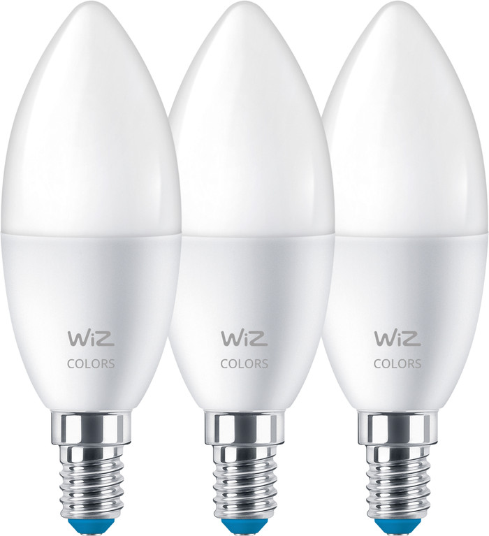 WiZ Ampoule Bougie - Éclairage Coloré et Blanc - Mat - E14 - Lot de 2 Main Image