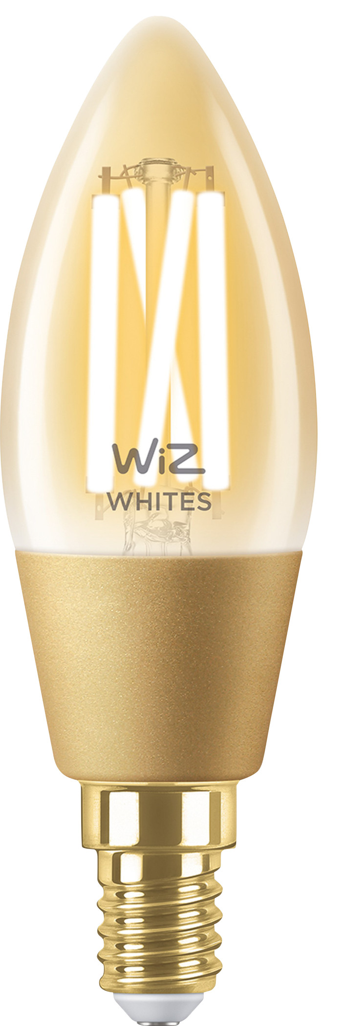 WiZ Candle Light Filament - Warm to Cool White Light - Gold - E14 front