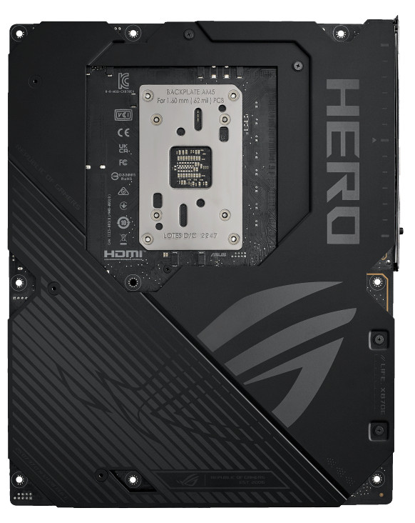 ASUS ROG CROSSHAIR X870E HERO arrière