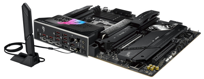 ASUS ROG STRIX X870E-E GAMING WIFI côté gauche