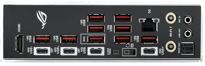 ASUS ROG STRIX X870E-E GAMING WIFI côté gauche