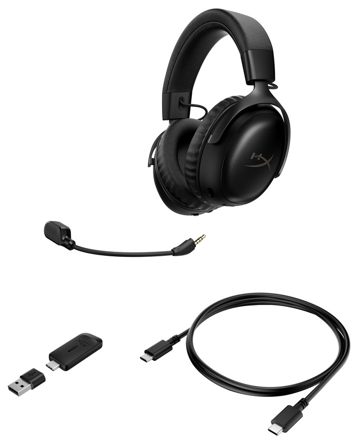 HyperX Cloud III S Sans Fil Noir détail