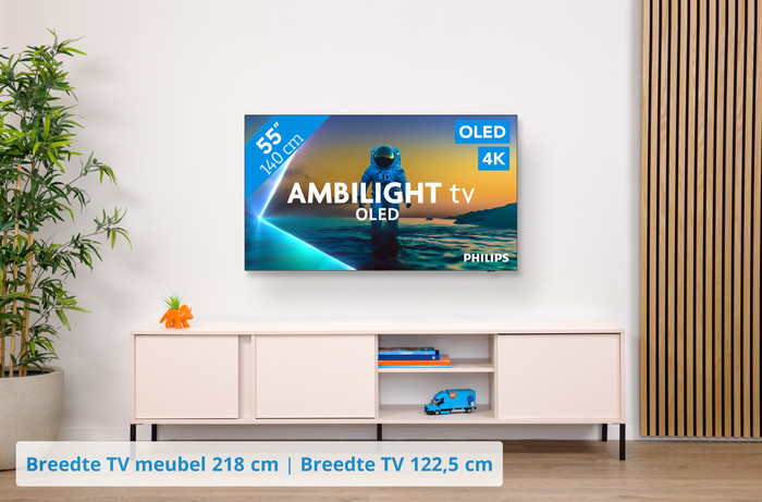 Philips Ambilight 55'' OLED810 4K (2025) + JBL Bar 500 M2 Zwart visual Coolblue 1